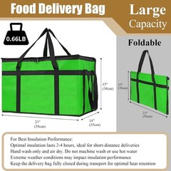 Insulated Bags for Food Delivery, XXXL Pizza Delivery Bags for Doordash, Larg…