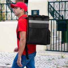 Food Delivery Bag,Large Insulated Backpack for Doordash/Uber Eeats, Expandable C