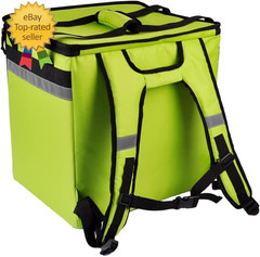 50L XL Large Insulated Food Delivery Backpack, Expandable Catering Cooler