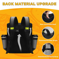 Food Delivery Backpack with 7 Cup Holders, Extra Large Insulated Delivery Bags f