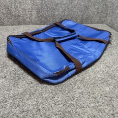 Insulated Casserole Carrier Blue Fabric w/Strap Rectangular Hot/Cold Bag 14×9