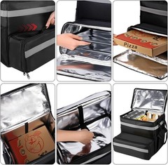 Large Expandable Insulated Backpack for Efficient Food Delivery — Up to 50kg