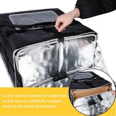 Insulated Pizza Delivery Bag Commercial Food Warmer Carrier Bag 20″ by 20″ by…