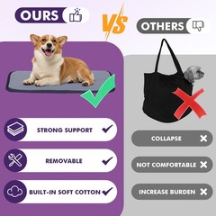 Dog Purse Carrier for Small Dogs with Pocket, Lightweight Dogs and Puppies To…