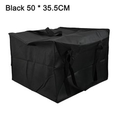 For Pizza Delivery Excellent Insulation Black And Red Spacious Food Bag