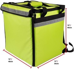 50L XL Large Insulated Food Delivery Backpack, Expandable Catering Cooler Bag, W