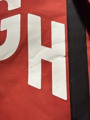 Grubhub Red Insulated Food Delivery Bag with GH Logo for Pizza Orders