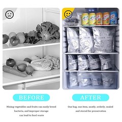 30Pcs Reusable Aluminum Foil Sealable Storage Bags, 15x20cm, 20x25cm, 25x30cm