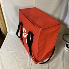 Grub Hub Delivery Bag Foil Insulated 18x18x8.5 Red Free Shipping