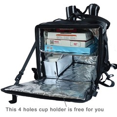 Heat Insulation Food Delivery Bag 20″ x 20″ x 20″ for Motorcycle — Keeps Food