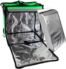 50L XL Large Insulated Food Delivery Backpack, Expandable Catering Cooler Bag, W