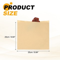 9.84×9.84 Inch Paper Sandwich Bags 100 Pcs Pastry Bag Light Brown
