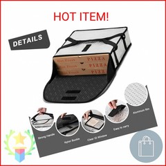 iceMi Pizza Bags for Delivery 20″ X 20″ X 5″ — Moisture-Free, Professional Therm