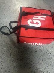 Grubhub Deluxe Style Insulated Delivery Bags Lot 2 Large 19×19 Small 14×14