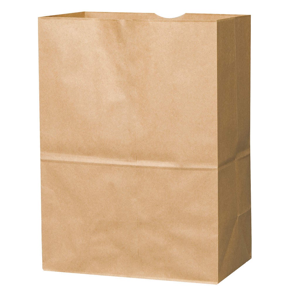 GRAINGER APPROVED 81186 Grocery Bag,Brown,PK500 12R104