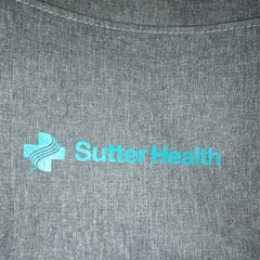 Sutter Health Insulated Cooler Backpack Gray/Black Foil-Lined Interior