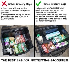 Insulated Food Delivery Bag with Cup Holders Drink Carriers XXL, Great for B…