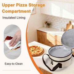 Round Double Insulated Casserole Carrier, Pie Carriers for Transport, Cassero…
