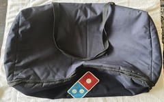 Dominos Pizza Bag Navy Blue Authentic Double Large Insulated Heat Delivery