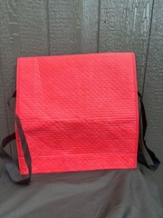 Doordash Red Insulated Food Delivery Bag With Closure & Handles