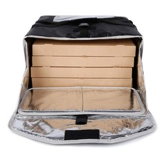Insulated Pizza Delivery Bag Commercial Food Warmer Carrier Bag 20″ by 20″ by…