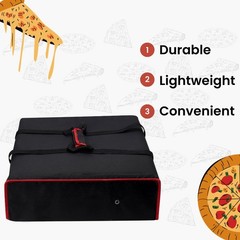 Pizza Delivery Bag — Insulated Pizza Warmer for Hot Delivery, Large Size — 20 X