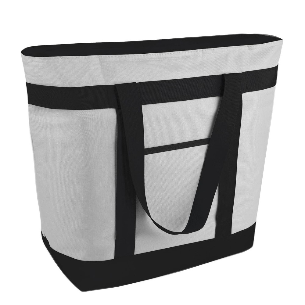 mosago Reusable Grocery Tote Bags, Insulated Cooler Shopping Universal, Gray
