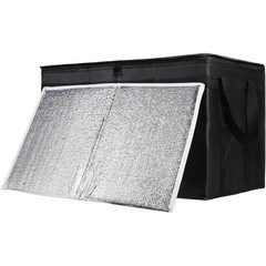 1-Pack Insulated Food Delivery Bag with Hard Bottom, XXX-Large Commercial Foo…