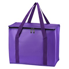 4 Pack Insulated Food Cool Warm Bag XX-Large Grocery Tote Reusable Bag Purple