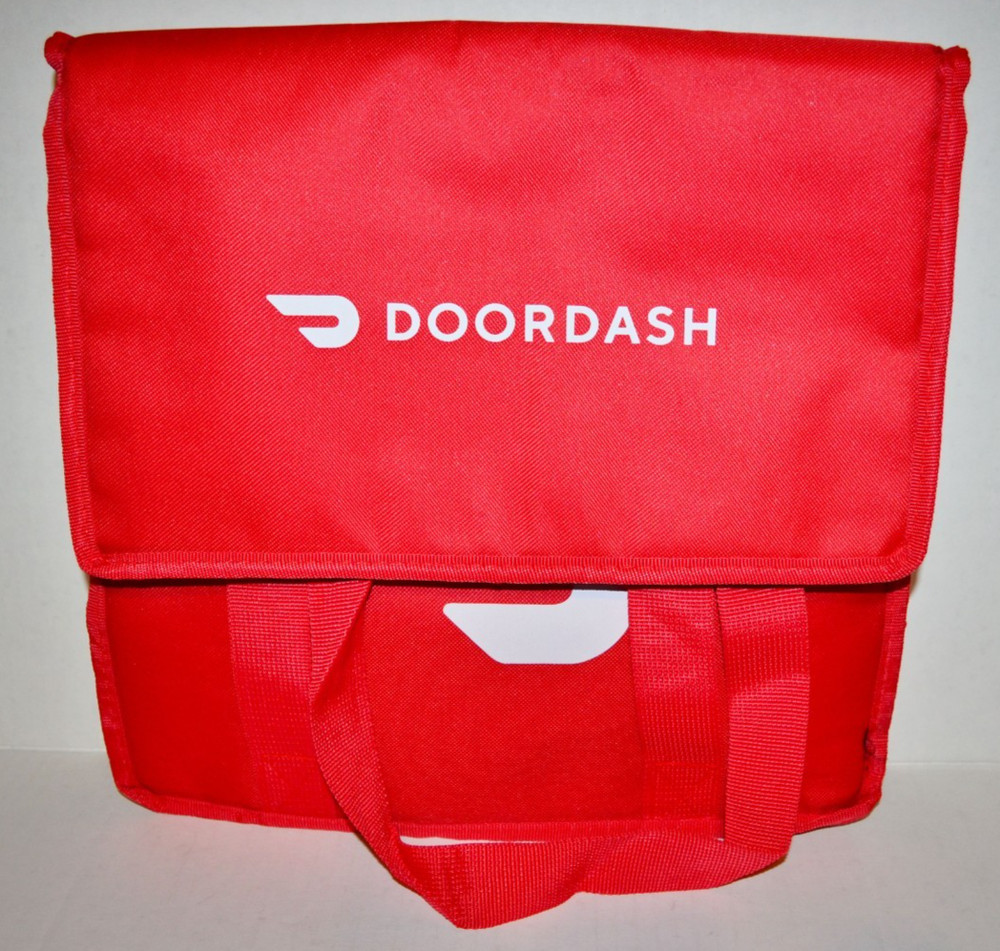 DoorDash Insulated Delivery Bag Tote Drinks Food Zipper Hot Cold Temperature 14″