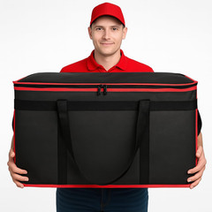 Insulated Food Delivery Bag with Hard Bottom — Extra Stable and Durable Catering
