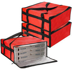 3 Pack Pizza Bags Delivery 20″ X 20″ X 6″ Insulated Food Delivery Bag Carry Hot