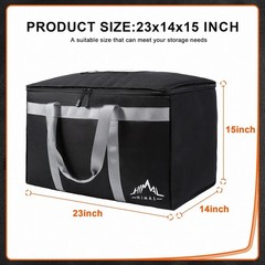 Insulated Food Delivery Bag XXXL-23Wx15Hx14D inches Insulated Grocery Bag fo…