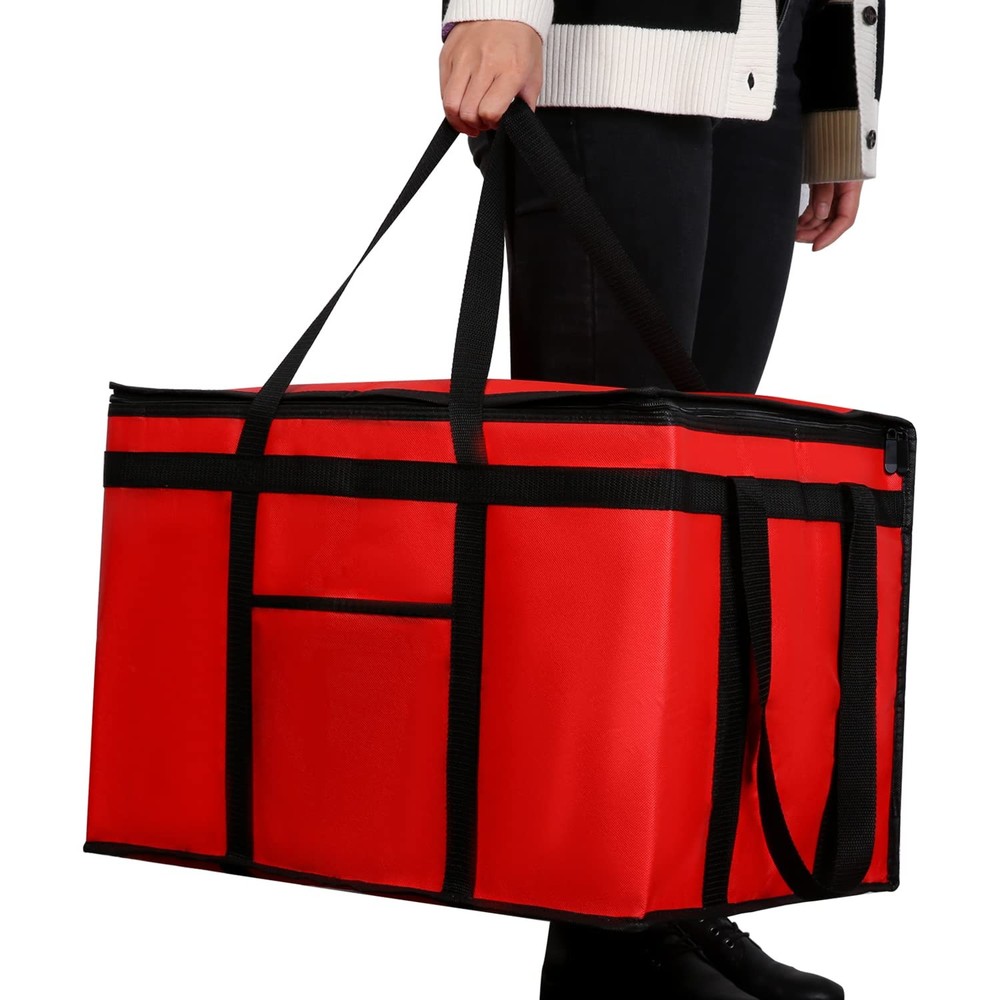 musbus Extra large XXXL Insulated Food XXX-Large（24W x 15H x 14D）, Red-B