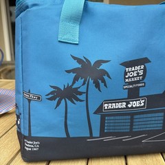Trader Joes Insulated Tote Bag Teal 8 Gallon Reusable Shopping Cooler LARGE