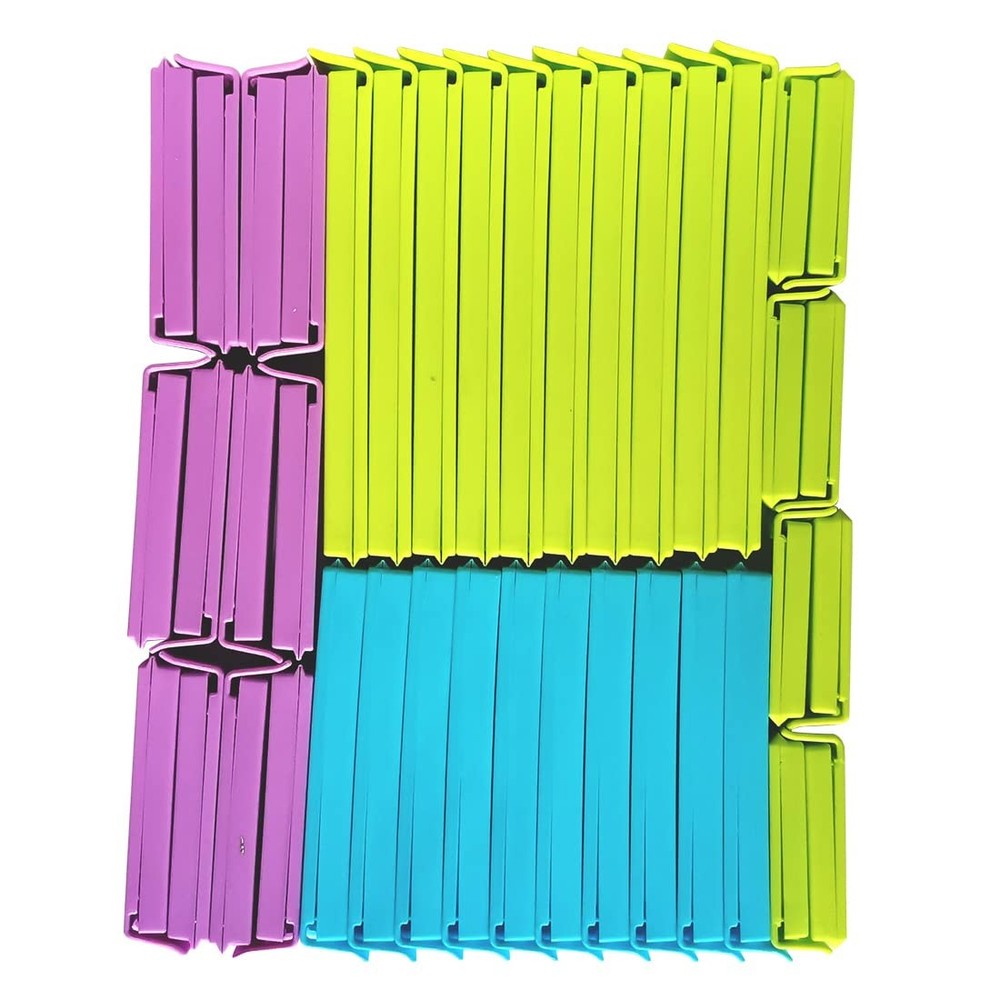 Otylzto 4 Size Assorted 40 PCS Food Bag Clips One Size, Color