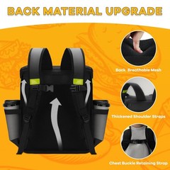 Food Delivery Backpack with 7 Cup Holders,Extra Large Insulated Delivery Bags..
