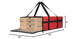 Insulated Pizza Delivery Bag, 20″ x 20″ x 6″ Pizza Warmer Bags for Carry Hot,…