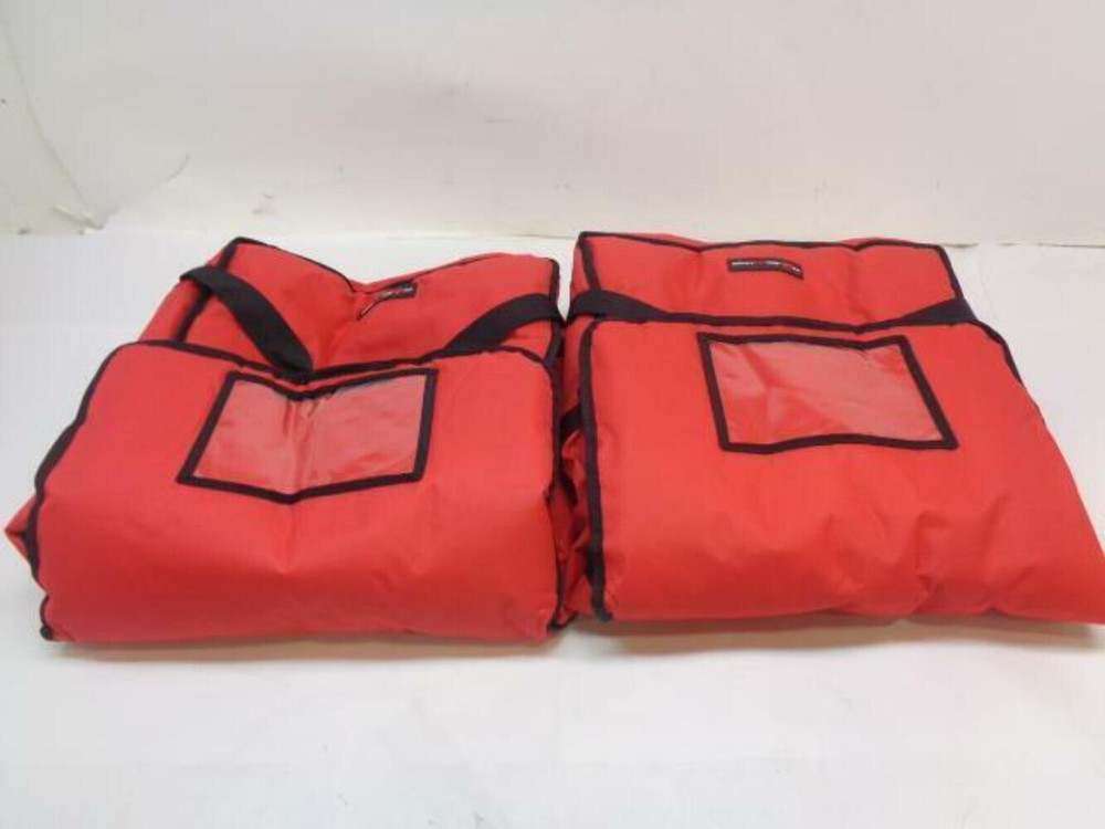 NEW DELIVERY PIZZA BAGS 16″-18″ PIZZA DELIVERY BAG RED 2 PACK MD-2-RD SR