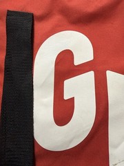 Grubhub Red Insulated Food Delivery Bag with GH Logo for Pizza Orders