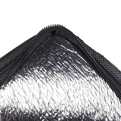 Black Pizza Delivery Bag 16x13x10.2 Inch 2 Layer Non Woven Thermal Insulation