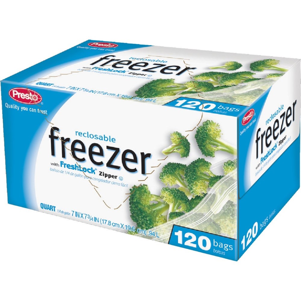 Presto 1 Qt. Reclosable Freezer Bag (120 Count) C00507S0 Presto C00507S0
