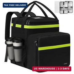 Ytonet Food Delivery Backpack with 7 Cup Holders, Extra Large Insulated Delivery