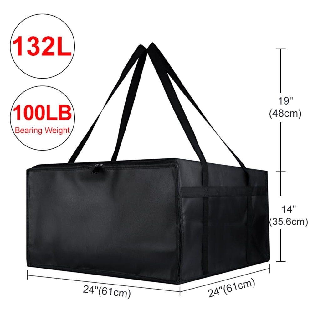 XL Insulated Pizza Delivery Bag — 132L Capacity