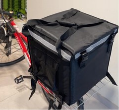 PK-92V: Large Rigid Heavy Duty Food Delivery Box for Motorcycle, Loading, 18 L x