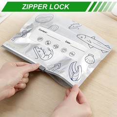 Reusable Foil Storage Ten of each size (large, medium, and small), silver