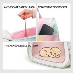 Pet Carrier Purse for Small Dogs & Cats — Lightweight Travel Handbag, Breatha…