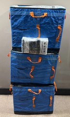 (3) AMAZON COURIER LARGE DELIVERY STORAGE BAGS 28x24x20 and 6 XL moving bags