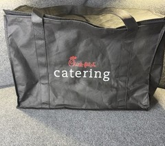 Chick Fil A Catering Tote Bag Lightweight Full Zip 22x12x14. Not Insulated.