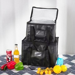 Large Insulated Food Delivery Bag Thermal Pizza Cooler Hot Cold Picnic Carrier